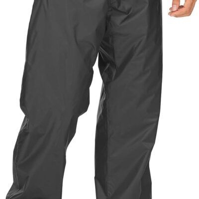 Men's Rain Pants Hiking Rain Over Pants for Outdoor Fishing Golf Motorcycle Cycling